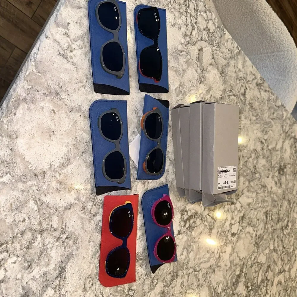 Lot of 6 Ray-Ban RY1632C Youth Sunglasses – For Parts/Repair – Asst Colors